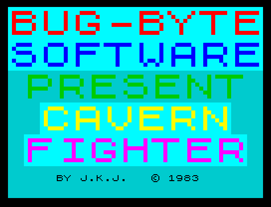 Cavern Fighter title screen
