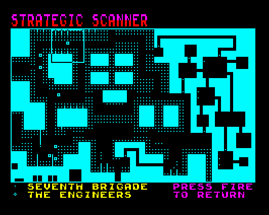 Laser Squad - scanner screen