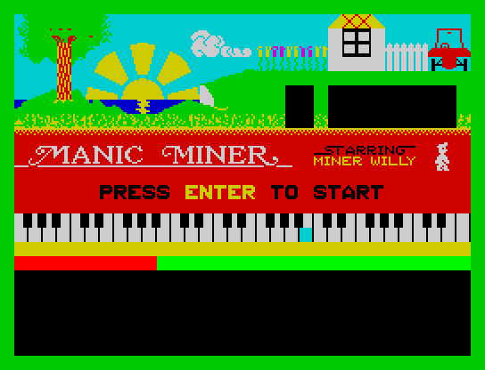 Manic Miner title screen