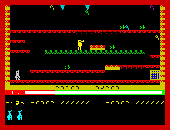 Manic Miner screen 1 - Central Cavern