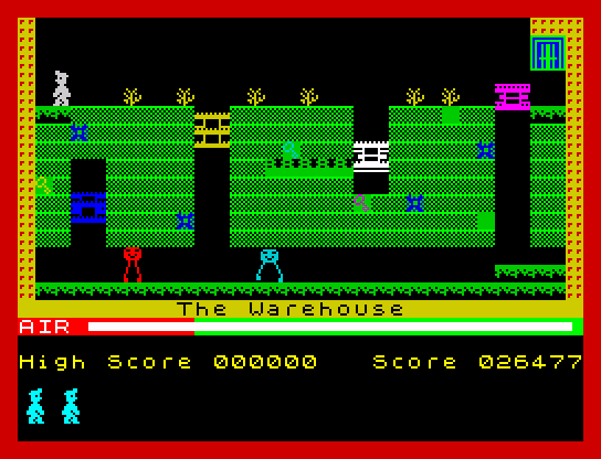 Manic Miner screen 17 - The Warehouse